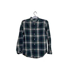 Polo‎ Ralph Lauren Kids Plaid Button Down Shirt Green Navy Cream Size L G 14 16